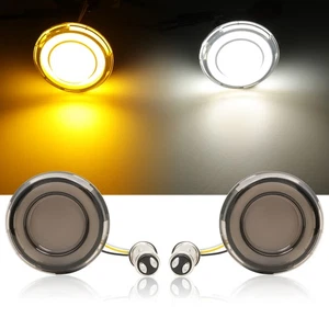 Luz de señal de giro LED delantera 1157 para Harley Touring Road King Electra Glide Dyna - Imagen 1 de 17