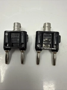 Adaptador 2 ITT Pomona Electronics 1269 Doble Banana a BNC Hembra Nuevo de Lote Antiguo - Imagen 1 de 4