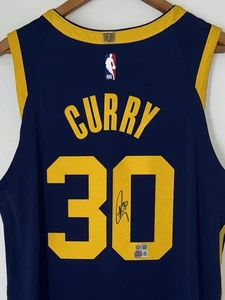Stephen Curry Signed Warriors Nike ADV NBA Authentic Autograph Jersey USASM BAS - Picture 1 of 13