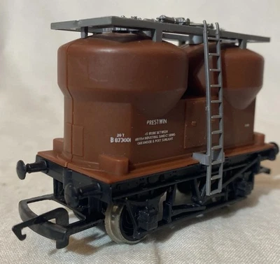 Hornby R125 Prestwin Twin Silo Wagon B873001 OO Gauge Unboxed Vintage GC  - Image 1 of 4