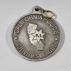 California Police Activities League Medal Round Silver - Picture 1 of 2