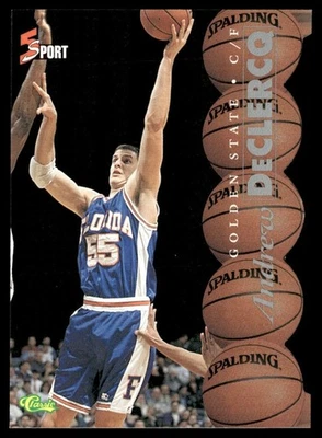 1995-96 Classic 5Sports Die Cut Andrew DeClercq Florida Gators #32 - Image 1 of 2