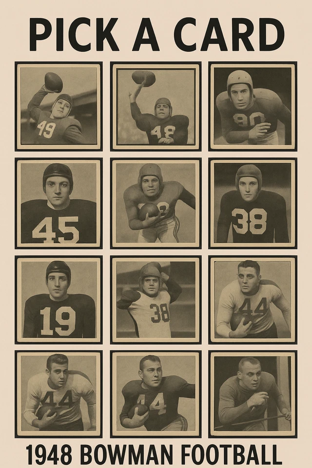 1948 BOWMAN FOOTBALL CARDS : PICK A CARD - Image 1 of 1
