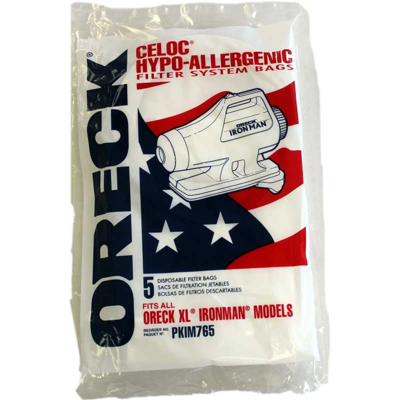 Genuine Oreck XL Hypo-Allergenic Ironman Canister Vacuum Cleaner Bags PKIM765 - Image 1 of 1