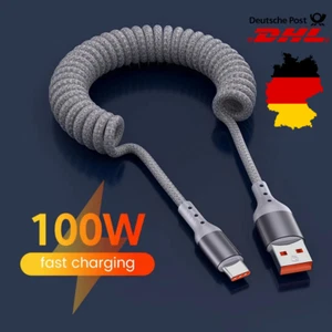 100W - 60W USB-C Schnellladekabel Auto Datenkabel für iPhone 16 Samsung S24 - Bild 1 von 10