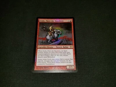 MTG 1x Champions of Kamigawa red rare MP German FOIL Godo, Bandit Warlord - Image 1 of 2