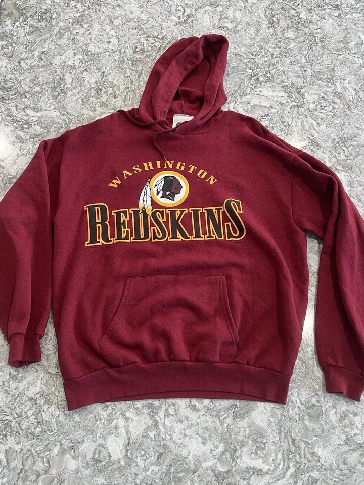Moletom com capuz Washington Redskins logotipo cor marrom KV25354 - Imagem 1 de 1