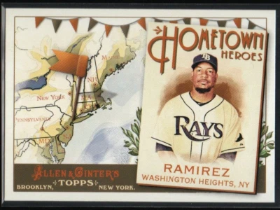 Manny Ramirez 2011 Topps Allen and Ginter Hometown Heroes #HH78  Tampa Bay Rays - Image 1 of 2