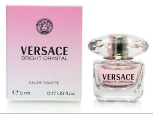 VERSACE BRIGHT CRYSTAL Perfume for Women Mini 0.17oz /5ml Eau de Toilette Splash