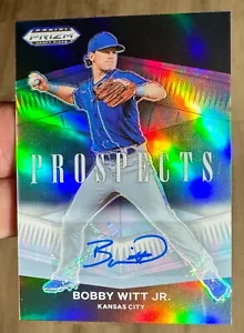 BOBBY WITT JR. ROOKIE 🙂 AUTOGRAMM 🙂2021 Panini PRIZM Perspektiven #P-BW RC Auto 🙂 - Bild 1 von 2