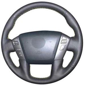 Hand-stitched Nappa Leather Car Steering Wheel Cover for Nissan Armada Titan NV - Picture 1 of 15