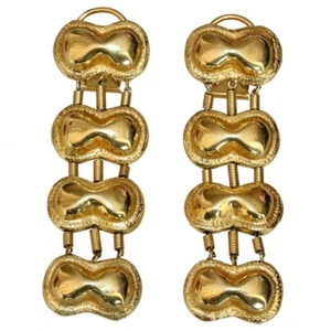 Vintage, Gold 18 Karat, Europäische Ohrringe, lange Anhänger Ohrringe, 68mm, ca 1900 - Bild 1 von 8
