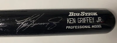 KEN GRIFFEY JR SEATTLE MARINERS SIGEND AUTOGRAPHED RAWLINGS BLACK BAT PSA - Image 1 of 4