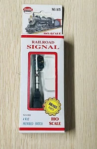 Model Power 1680 HO Scale Railroad Signal w/Brass Parts & 4 Way Wired Switch:NIB - Picture 1 of 2