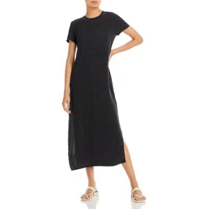 Splendid Womens Gray Linen Tea Length Split Hem T-Shirt Dress XS BHFO 5959 - Picture 1 of 2