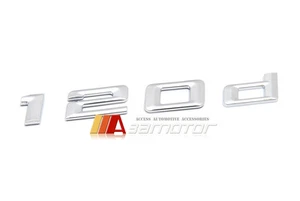 Insignia emblema maletero trasero 120d letra cromada para BMW E81 F20 F21 E87 E88 serie 1 - Imagen 1 de 1