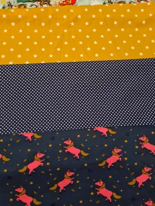 Stoffpaket Weihnachten 5 schöne Baumwolljersey 30x70cm für Mützen / Snoods Neu - Bild 1 von 3