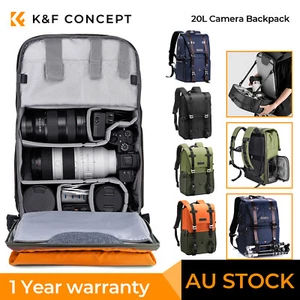 K&F 20L Large Travel Camera Bag Backpack Waterproof Case for Outdoor Photography - Picture 1 of 38