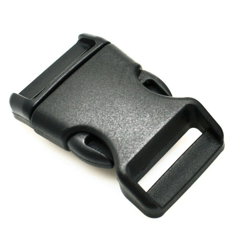 25MM PARACORD GEBOGEN SCHNALLEN SCHNALLE ARMBAND KLICKVERSCHLUSS BUCKLE SCHWARZ