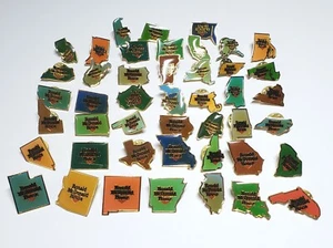 Mcdonalds Ronald McDonald House US States Enamel Lapel Pins Set Rare HTF Vintage - Picture 1 of 9