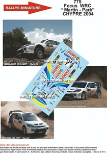 DECALS 1/24 REF 0775 FORD FOCUS MARTIN CYPRUS RALLY 2004 WRC RALLY CYPRUS - Picture 1 of 1