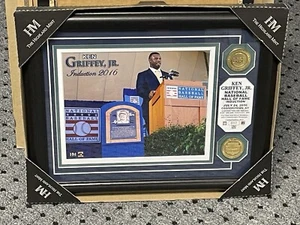 Griffey Jr 2016 Highland Mint 117/2016 HOF Induction 13” X 16” Framed New - Picture 1 of 5
