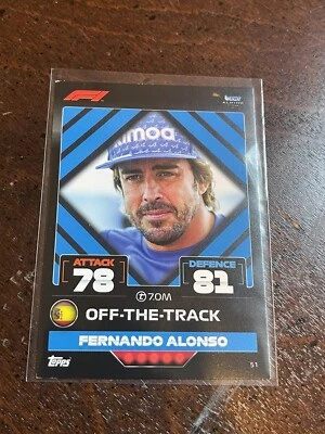 2022 Topps F1 Turbo Attax - #51 Fernando Alonso - Image 1 of 2