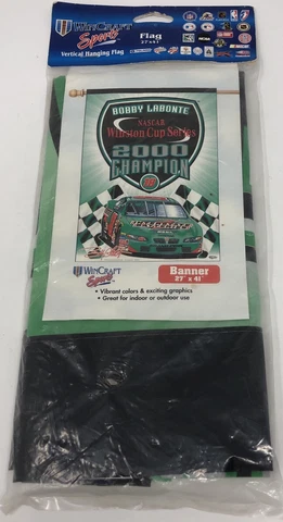 NEW! Bobby Labonte 2000 Champion Banner Flag, “27x41” Cover