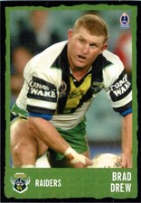 ✺New✺ 2004 CANBERRA RAIDERS NRL Card BRAD DREW Daily Telegraph