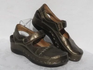 168 $ Wolky #6015 US Damenschuhe 5,5 36 bronzefarben Lederriemen CLOGGY Fersenriemen - Bild 1 von 6