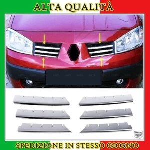 Cromo Modanature Griglia 6 pz ACCIAIO Per RENAULT MEGANE II 2002 AL 2006 - Foto 1 di 7