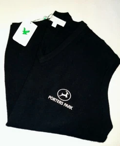 Lyle & Scott Lana Cuello Vee Golf Suéter Chaleco-PORTERS PARQUE-Grande-NUEVO CON ETIQUETAS - Imagen 1 de 4