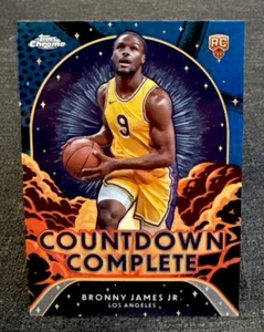 2024-25 Chrome Basketball - Bronny James Jr. RC - Countdown Complete Blue BB - Picture 1 of 3