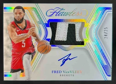 2024-25 Panini Flawless Fred VanVleet Signature Prime Patch Auto #24/25 Rockets - Image 1 of 2