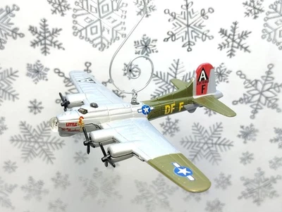 USAF B-17 Bomber Jet Flying Fortress Christmas Ornament Diecast WWII Airplane - Image 1 of 4
