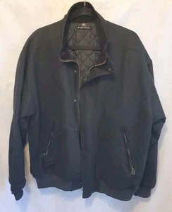 Chaqueta de bombardero Nike de colección rara forrada con edredón de golf cremallera completa para hombre L 90s Y2K gamuza - Imagen 1 de 10