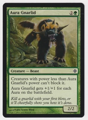 Crimped Aura Gnarlid LP Rise of the Eldrazi MTG Magic Factory Error Misprint! - Image 1 of 2