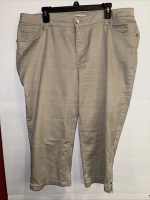 Catherines - Cetim elástico - 20W cáqui Capri - Reto - Imagem 1 de 2