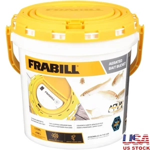 Aerated Bait Bucket Live Bait Keeper W/ Built-in Aerator Durable Insulated New - Picture 1 of 5