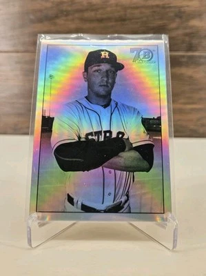 2017 Bowman Chrome #48B-AB Alex Bregman 1948 Bowman Refractor Rookie RC Astros - Image 1 of 2