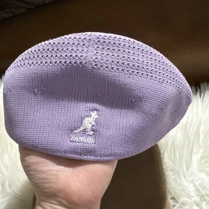 Kangol Tropic Ventair 504 Vented Tan Cap Size Large Lilac Purple - Picture 1 of 13