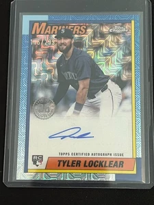 Tyler Locklear 2025 Topps 1990 Chrome Auto 90CA-TL #115/299 (RC) - Mariners - Picture 1 of 2