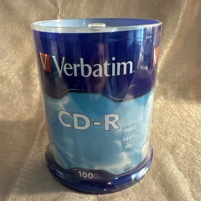 Verbatim CD-R 700MB 52X with Branded Surface - 100pk Spindle (94554) - Image 1 of 3