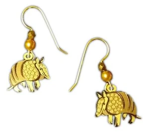 ARMADILLO Hypo-Allergenic Earrings, Gold-filled Ear Wire, by Sienna Sky - Picture 1 of 2