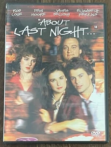 About Last Night DVD 1986 Film Rob Lowe Demi Moore Jim Belushi - Picture 1 of 2