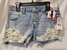 Imperial Star Girls Shortie High Rise Shorts, Annali Wash, Size 12 **BRAND NEW**