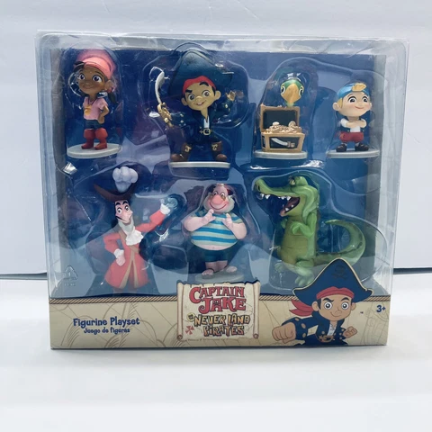 Captain Jake And The Neverland Pirates Disney 7 Figure Playset NIP Cover