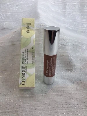 Clinique Chubby Stick Color de mejillas Bálsamo Rubor 01 AMP'D UP APPLE Tamaño completo NUEVO Foto 1 de 4