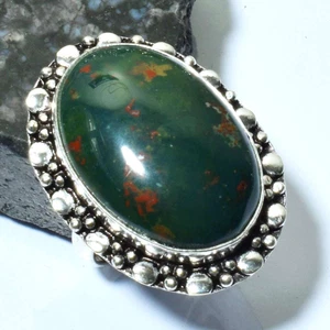 Bloodstone Ethnic Handmade Celebration Gift Ring Jewelry US Size-9.25 AR 65230 - Picture 1 of 1