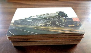 100 VINTAGE PC'S POSTCARDS OF TRAINS RAILROAD ALL OVER USA VF NO TEARS UNPOSTED - Picture 1 of 5